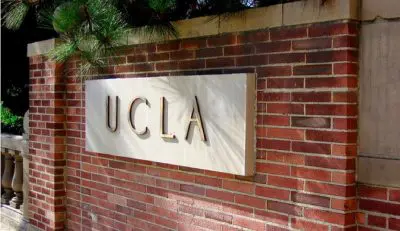 Photo of a physical sign for UCLA